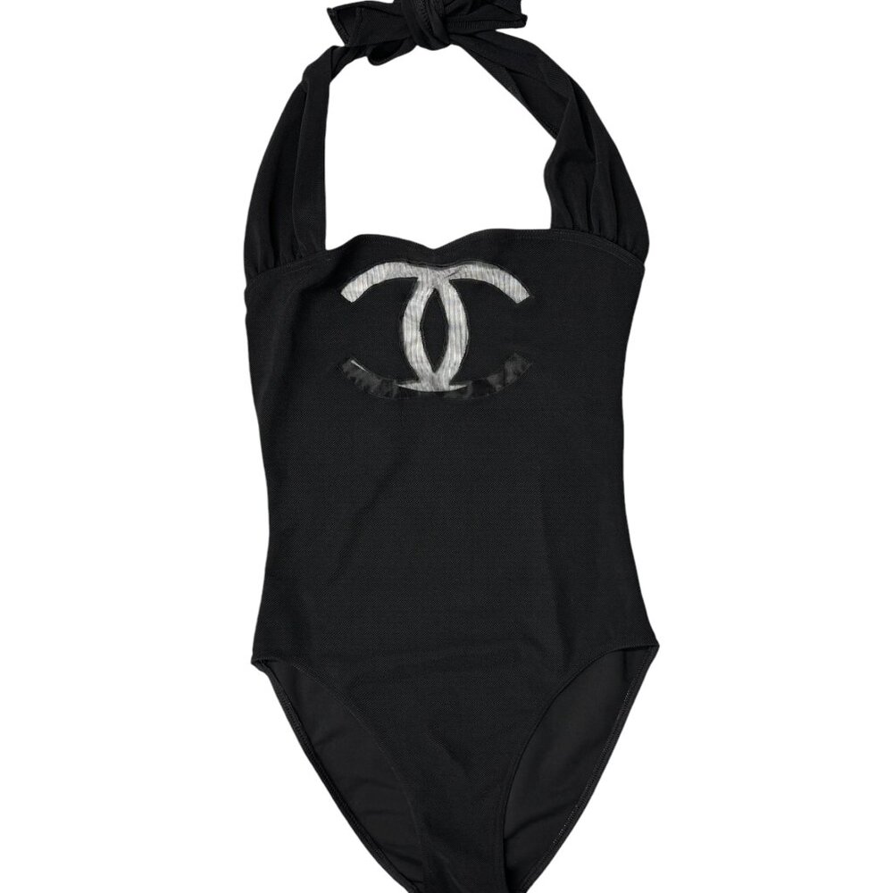 CHANEL | Swim | Chanel Vintage C Big Cc Mark Logo Swimsuit 38